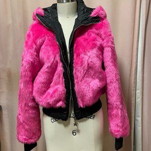 Club Exx Sweet Nightcall Neon Bomber Jacket